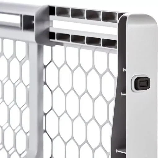 Adjustable Easy-Fit Plastic Pet Gate, 28-42″ Expandable – Ideal for Dogs and Cats