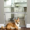 Adjustable Easy-Fit Plastic Pet Gate, 28-42″ Expandable – Ideal for Dogs and Cats