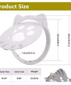 Magnetic Self-Closing Pet Screen Door for Cats and Small Dogs – Lockable and Easy to Install