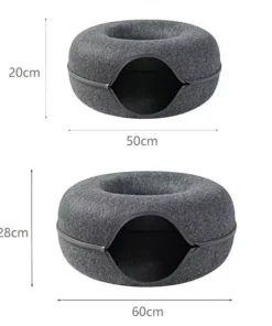 Donut Cat Bed for 2 Cats