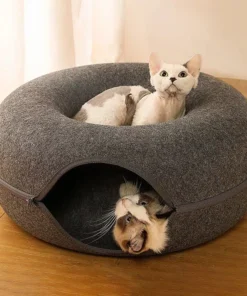 Donut Cat Bed for 2 Cats