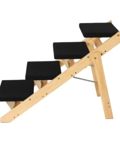 Multi-Purpose Wooden Pet Stairs & Ramp – 4-Level Design for Cats and Dogs