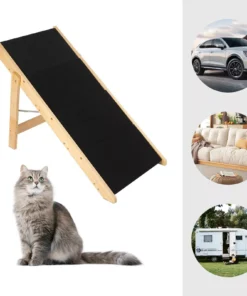 Multi-Purpose Wooden Pet Stairs & Ramp – 4-Level Design for Cats and Dogs