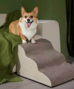 Universal Pet Stairs for Small Dogs and Cats – Non-Slip, Removable 2/3/4 Step Ladder