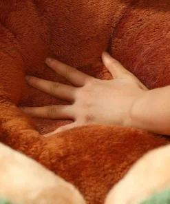 Cozy Petal-Themed Cotton Nest Bed for Cats and Small Dogs