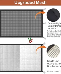 Versatile Indoor Pet Safety Fence: Foldable & Transparent Barrier for Dogs and Babies