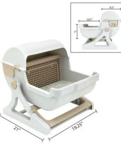 Luxury Semi-Automatic Cat Litter Box