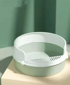 Spacious & Stylish Semi-Closed Cat Litter Box