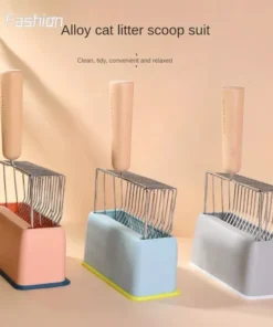 Durable Cat Litter Scoop with Wooden Handle