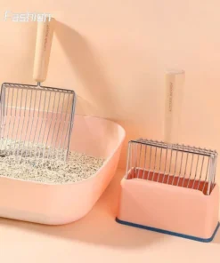 Durable Cat Litter Scoop with Wooden Handle