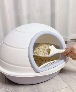 Space Capsule Cat Litter Box