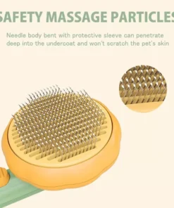 Pumpkin Cat & Dog Grooming Brush – Self-Cleaning, Tangle-Free Pet Hair Remover Comb