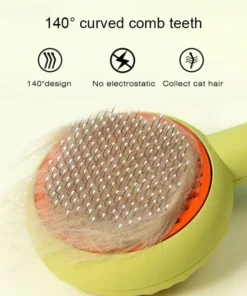 Deluxe Donut Cat & Dog Grooming Brush – Effortless Hair Removal & Comfort in One