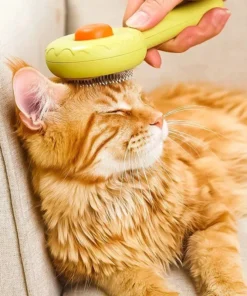 Deluxe Donut Cat & Dog Grooming Brush – Effortless Hair Removal & Comfort in One