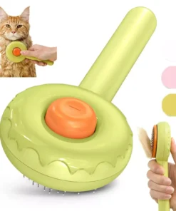 Deluxe Donut Cat & Dog Grooming Brush – Effortless Hair Removal & Comfort in One