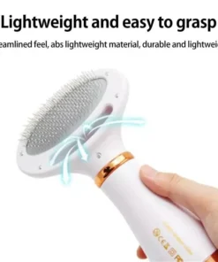 Hair Dryer and Comb Brush Portable Dog Hair Blower Adjustable Temperature Low Noise Pet Grooming Hair Dryer Puppy Fur Blower