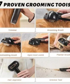 3L Dog Hair Vacuum with 7 Tools & Low Noise Design