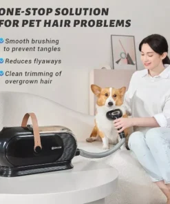 3L Dog Hair Vacuum with 7 Tools & Low Noise Design