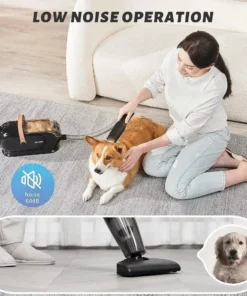 3L Dog Hair Vacuum with 7 Tools & Low Noise Design