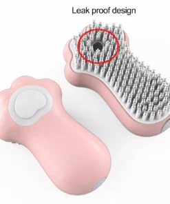 Delightful Pet Bath & Massage Brush with Soap Dispenser