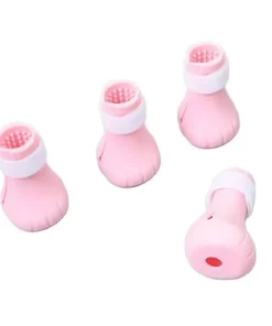 Adjustable Silicone Cat Claw Protector Shoes for Grooming and Bathing