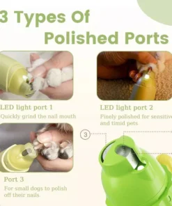 LED Light Rechargeable Dog & Cat Nail Grinder