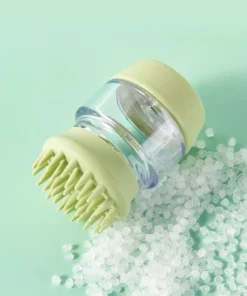 Soft Silicone Dog Bath Brush – 2-in-1 Grooming and Massage Comb for Pets
