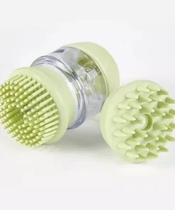 Soft Silicone Dog Bath Brush – 2-in-1 Grooming and Massage Comb for Pets