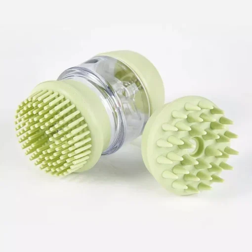 Soft Silicone Dog Bath Brush – 2-in-1 Grooming and Massage Comb for Pets