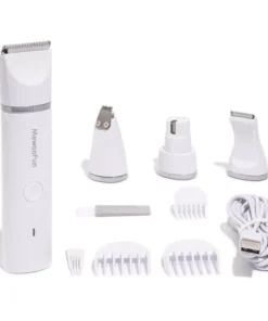 Mewoofun 4 in 1 Pet Electric Hair Trimmer with 4 Blades