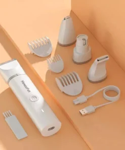 Mewoofun 4 in 1 Pet Electric Hair Trimmer with 4 Blades