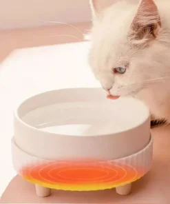 Eco-Friendly USB Rechargeable Heated Pet Water Bowl for All Dog Breeds