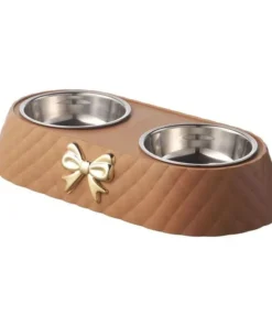 Chic Bow-Tie Dual Pet Bowl