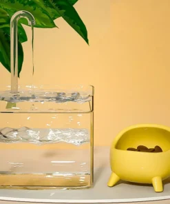 USB-Powered Transparent Pet Water Fountain with Auto Filter