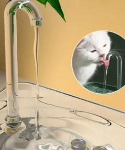 USB-Powered Transparent Pet Water Fountain with Auto Filter