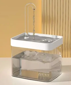 USB-Powered Transparent Pet Water Fountain with Auto Filter