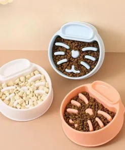 Universal Anti-Gulp Dog & Cat Slow Feeder Bowl