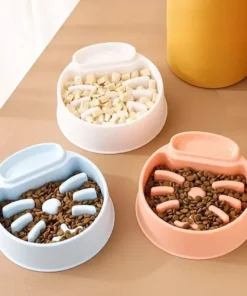 Universal Anti-Gulp Dog & Cat Slow Feeder Bowl