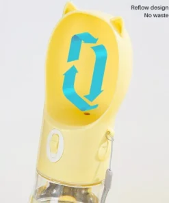 Portable 2-in-1 Dog & Cat Water Bottle and Food Dispenser