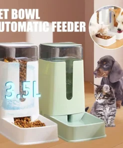 Automatic Pet Feeder & Water Dispenser Set – 3.5L