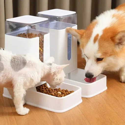 Automatic Pet Feeder & Water Dispenser Set – 3.5L