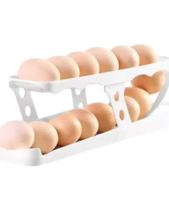 Modern ABS Egg Slider Organizer: Space-Saving Refrigerator Egg Dispenser