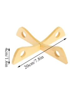 Classic Wooden Pot Trivet – Heat Resistant and Detachable Kitchen Table Mat