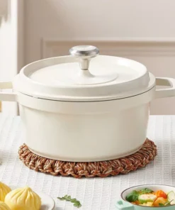 Aluminum Die-cast Non-stick Enamel Stockpot With Lid