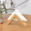 Elegant Wooden Napkin Holder – Decorative Tabletop Napkin Stand for Home & Picnic