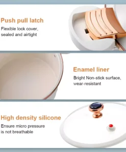 8L Multi-Functional Enamel Micro Pressure Pot