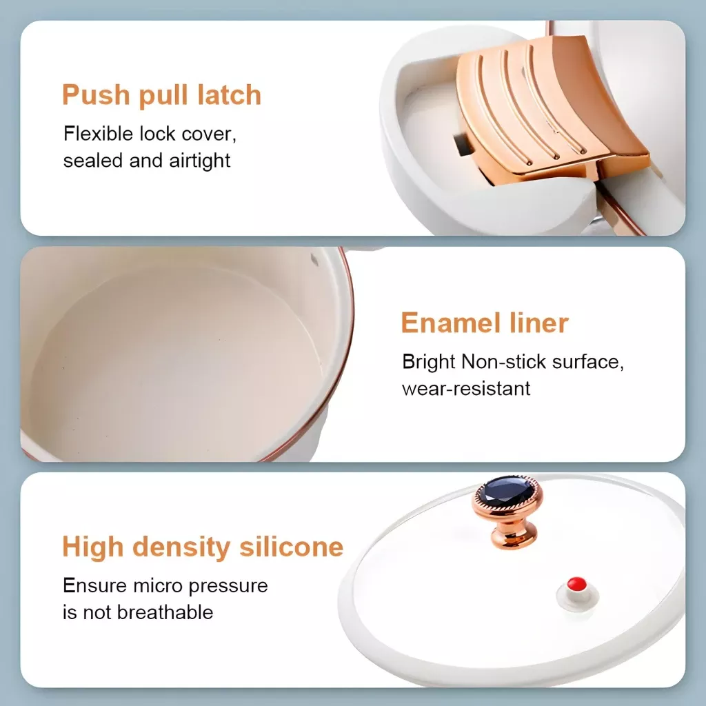 8L Multi-Functional Enamel Micro Pressure Pot