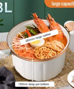 8L Multi-Functional Enamel Micro Pressure Pot