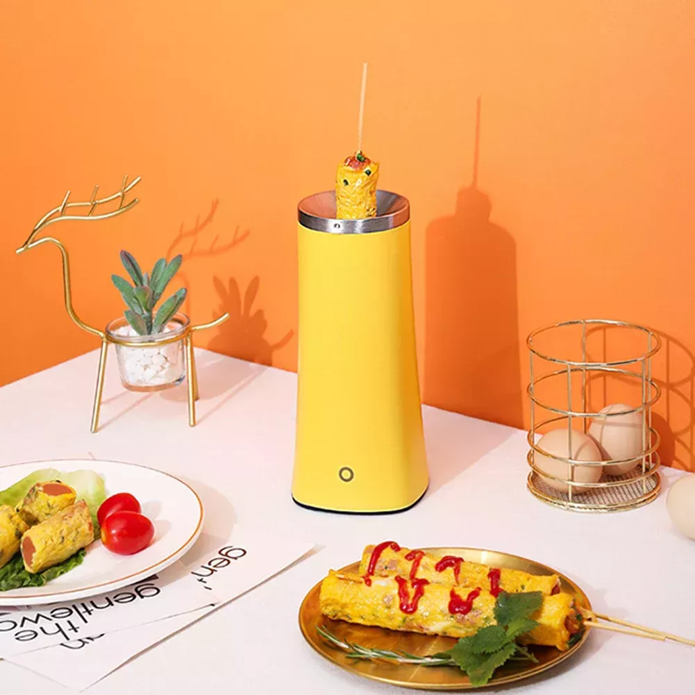 Compact Electric Egg Roll & Sausage Boiler – Non-Stick, Auto-Temperature Control