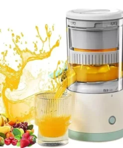 Compact USB Rechargeable Electric Juicer – Stainless Steel Blade, Multi-Fruit Capability, Easy Clean
